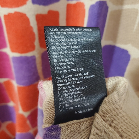 Marimekko - Noora Niinikoski - 100% wool sweater dress - Size XS - Picture 8 of 8